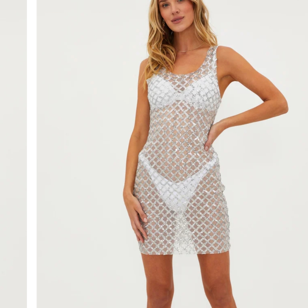 Silver Mesh Dress
